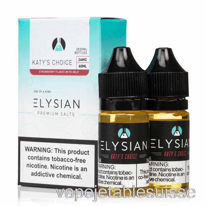 Vape Suisse Katy's Choice - Sels élyséens - 60ml 24mg